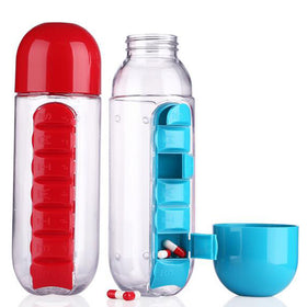 Creative Water Bottle with Medicine Kit