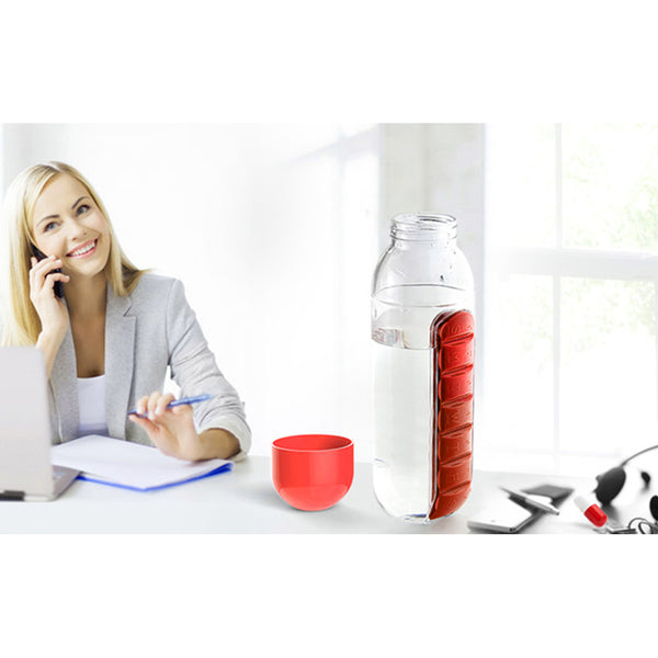 Creative Water Bottle with Medicine Kit