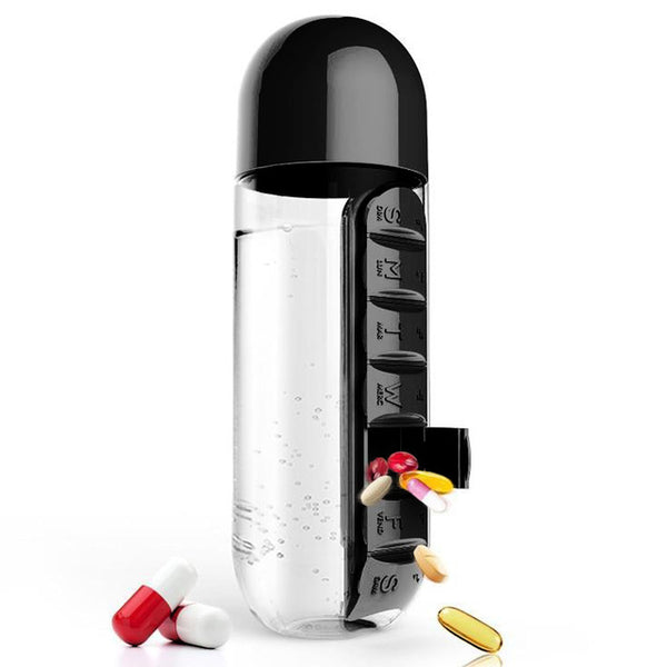 Creative Water Bottle with Medicine Kit