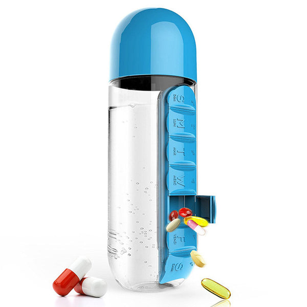 Creative Water Bottle with Medicine Kit