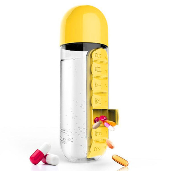Creative Water Bottle with Medicine Kit